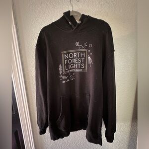 North Forest Lights Crystal Bridges Hoodie – Unisex XL, Bentonville, AR